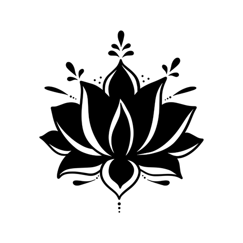Flor de lótus minimalista