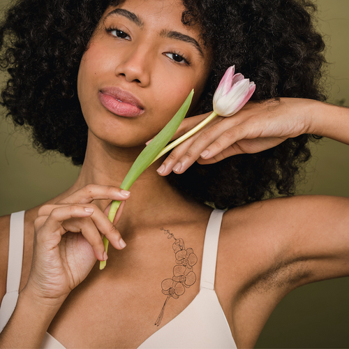 Tatuagem de orquídea