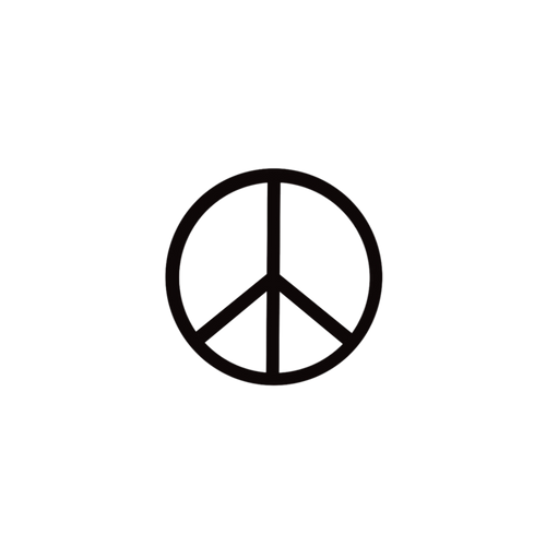 Tatuagem de paz e amor