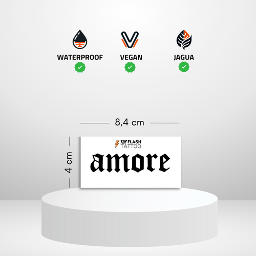 Tatouage amore citation amour en italien
