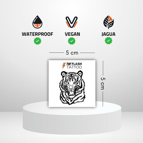 Tatouage tigre realiste pour homme