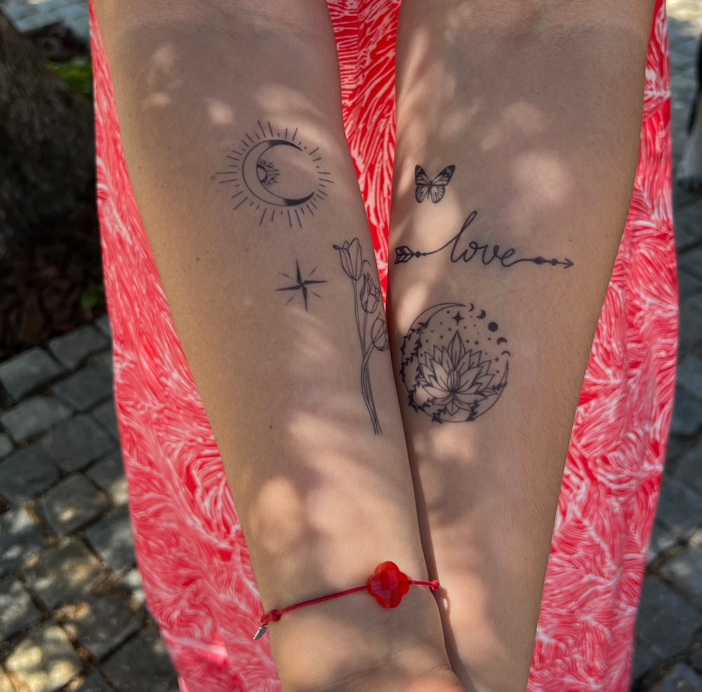 Tatuagem de sol e lua