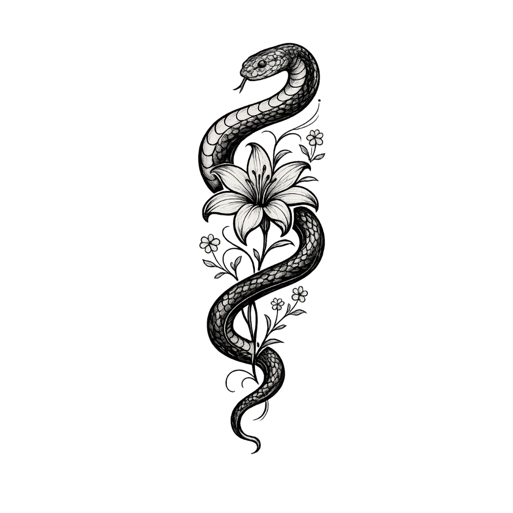 Serpent fleur