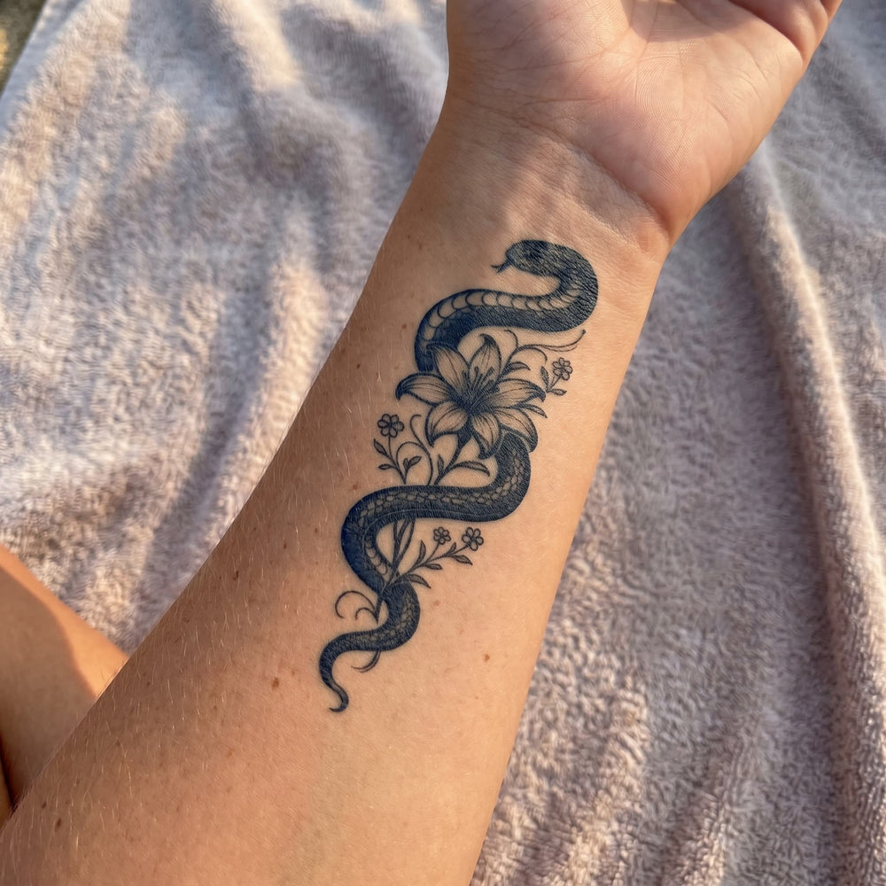 Serpent fleur
