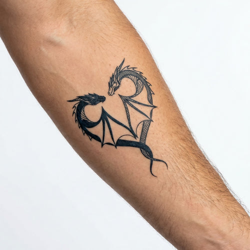 Tatouage homme dragon réaliste longue durée