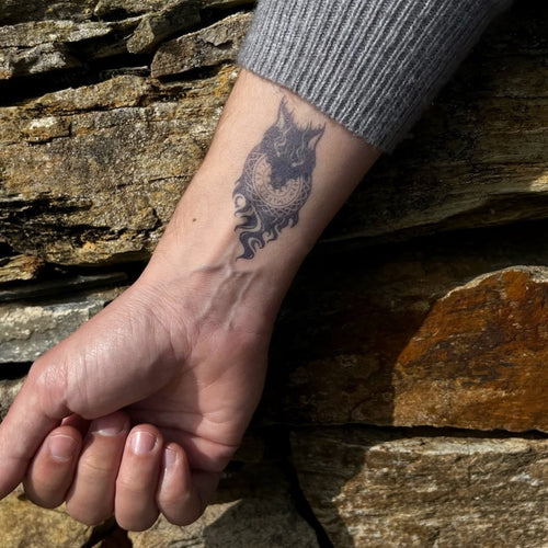 Tatuagem de lobo viking