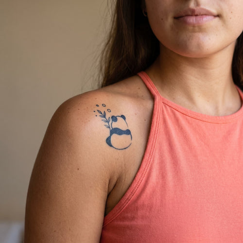Tatouage panda tattoo ephemere femme
