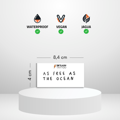 Tatouage citation calligraphie liberté